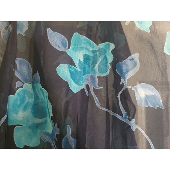 RARE Emanuel Ungaro Paris Gruppo GFT 100% Silk Chiffon Wrap Evening Jacket Sz 40 - Picture 5 of 14